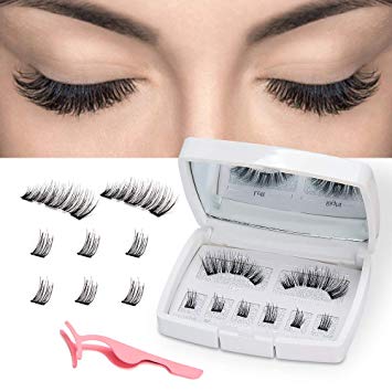 Magnetic Eyelashes Reusable Eyelashes 0.2mm Ultra Thin Magnet Light Weight & Easy to Wear Artificial False Eyelashes Soft and Comfortable