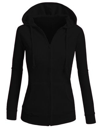 ViiViiKay Womens Casual Plain or Thermal Knitted Solid Zip-Up Hoodie Jacket