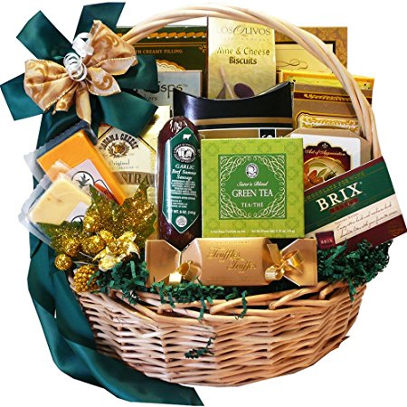 Art of Appreciation Gift Baskets Well Stocked Gourmet Basket with Smoked Salmon (Candy)