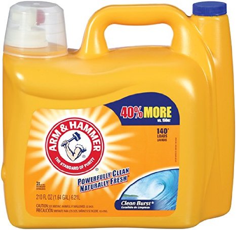 Arm and Hammer 33200-09793 Liquid Laundry Detergent Clean Burst 210 oz Pack of 2