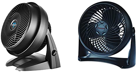 Vornado 630 Mid-Size Whole Room Air Circulator Fan & Honeywell HT-900 TurboForce Air Circulator Fan Black