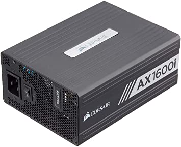 Corsair AX1600i Digital 80 Plus Titanium Full Modular ATX Power Supply Unit - Black