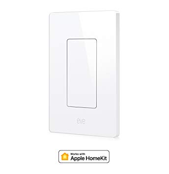 Eve Light Switch, Connected Wall Switch with Apple HomeKit Technology, for iOS, Bluetooth Low Energy