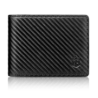 Wallet for Men-Bifold Slim Wallets Front Pocket Wallet With Effective RFID Blocking & 2 ID Windows