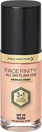 Max Factor Facefinity All Day Flawless 3 In 1 Foundation SPF 20, No. 50 Natural