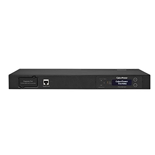 CyberPower PDU15M10AT Metered ATS PDU, 100-120V/15A, 10 Outlets, 1U Rackmount