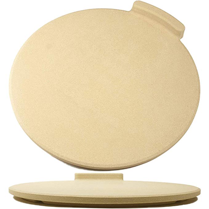 The Ultimate Pizza Stone for Oven & Grill. 16" Round Baking Stone with Exclusive ThermaShock Protection & Core Convection Technology for the Perfect Crispy Crust on Pizzas & Bread. No-Spill Stopper