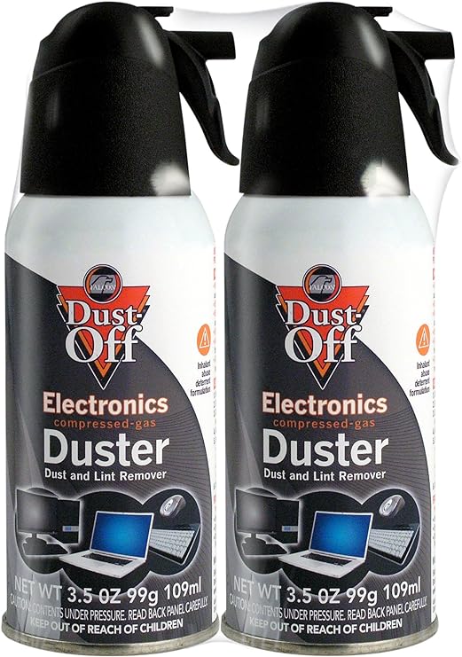 Dust-Off 3.5 oz Compressed Gas Duster, 2 Pack (DPSJB2)