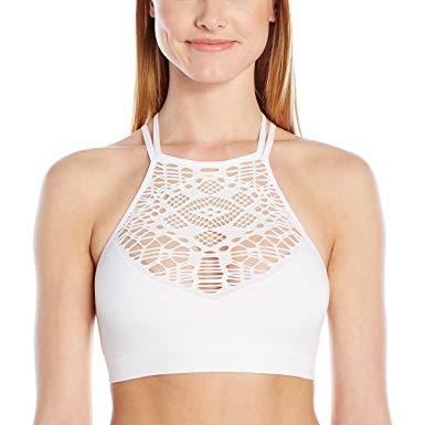 Mae Women's Hi-Neck Bralette with Cutouts (for A-C cups)