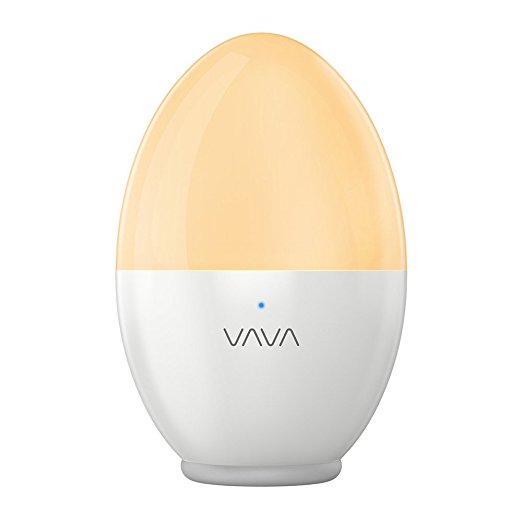 Night Light Baby, VAVA Night Lights for Children, Bedside Lamp, Safe ABS PP, Breakage Resistant, Eye Caring LED, Adjustable Brightness and Color, Touch Control, IP65 Waterproof, 80 hours Runtime