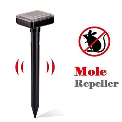 DR.OWL Mole Repeller Solar Powered Repel Mole, Voles, Gopher, Mice and Rats, Rodent Sonic Repeller Pest Control, Waterproof