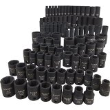Klutch Impact Socket Set - 94-Pc 38in- and 12in-Drive