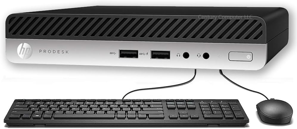 HP ProDesk 405 G4 Desktop Mini Business PC, AMD Ryzen 3 PRO 2200GE Up to 3.6 GHz, 16GB DDR4 RAM, 256GB SSD, Keyboard & Mouse, HDMI, Win 10 Pro 64-Multi-Language Support En/Sp/Fr(Renewed)