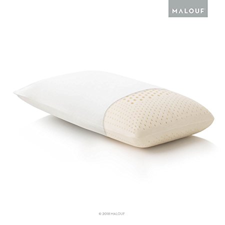 (Queen","low loft, plush) - Z by Malouf 100% Natural Talalay Latex Zoned Pillow