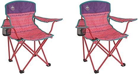 Coleman Youth Quad Chair, Pink / 2-Pack