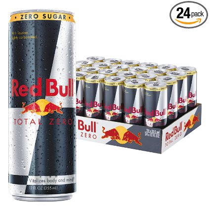 Red Bull Total Zero, Energy Drink, 12 Fl Oz Cans, 24 Pack