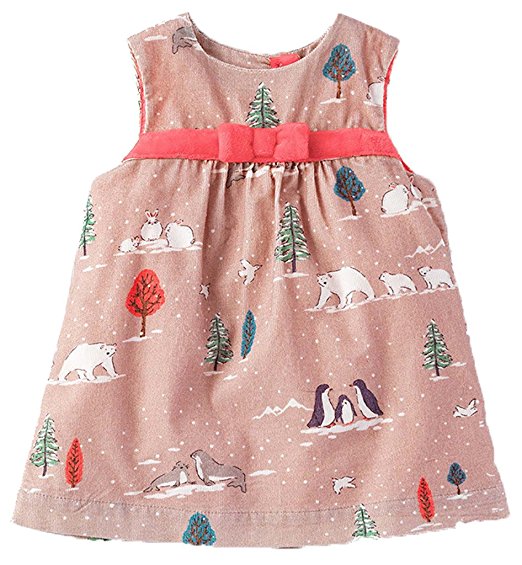 Girls Sleeveless Casual Dresses Applique Cartoon by Fiream