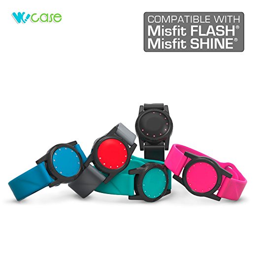 WoCase Wristband for Misfit FLASH and SHINE (1st Gen.) Activity and Sleep Tracker Band Bracelet (One size, Fits Most Wrist)