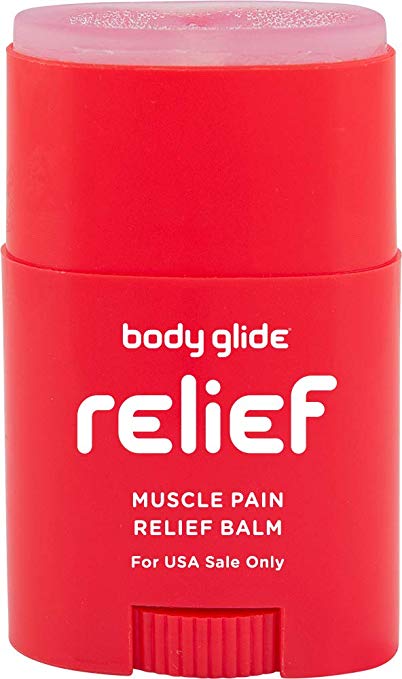 BodyGlide Muscle Pain Relief Balm, 0.8OZ, Red, 0.80Oz