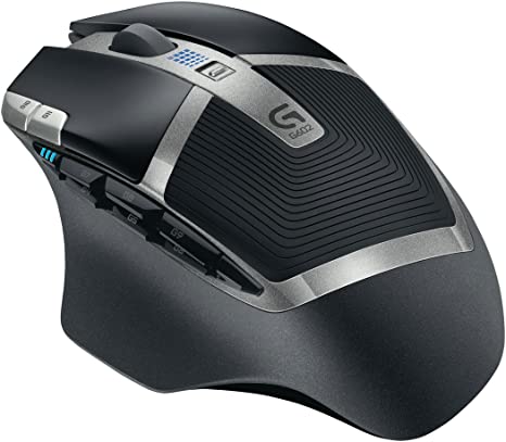 Logitech G602 Wireless Gaming Mouse, 2,500 DPI, 11 Programmable Controls, 250h Battery Life, On-Board Memory, Compatible with PC / Mac - Black