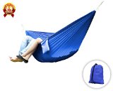 Yes4All Double and Single Hammocks- Ultralight Portable Nylon Parachute Hammock for Light Travel Camping Hiking Backpacking Hammock Stuff Bag Included