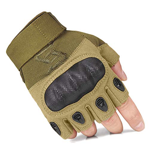 FREE SOLDIER Tactical Gloves Outdoor Hard Knuckle Full Finger Half Finger Military Armor Gloves Airsoft Paintball Gloves Cycling Motorcycle Gloves