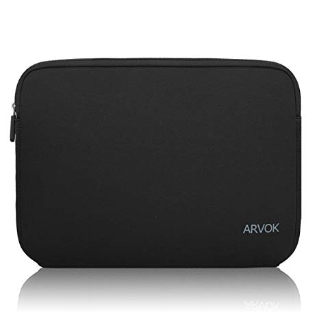 Arvok 11 11.6 Inch Laptop Sleeve Case Water-Resistant Neoprene Protective Bag/Notebook Computer Case/ Briefcase Carrying Bag/ Skin Cover For Acer/ Asus/ Dell/ Lenovo/ HP/ Samsung/ Sony/ Toshiba (11.6 inch,Black)