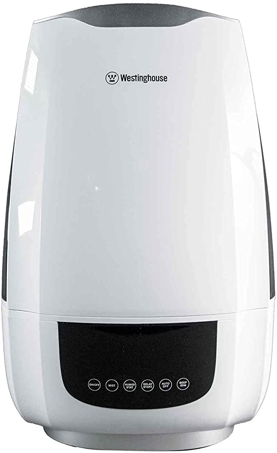 Westinghouse Digital Cool Mist Ultrasonic Humidifier, 6L Top Fill Air Humidifier and Essential Oil Diffuser, Adjustable Mist Volume and Humidity Control