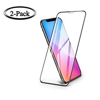 [2-Pack] Screen Protector Compatible for iPhone X/Xs, Case Friendly, Support 3D Touch, Tempered Glass Film, Resists Scratches up to 9H