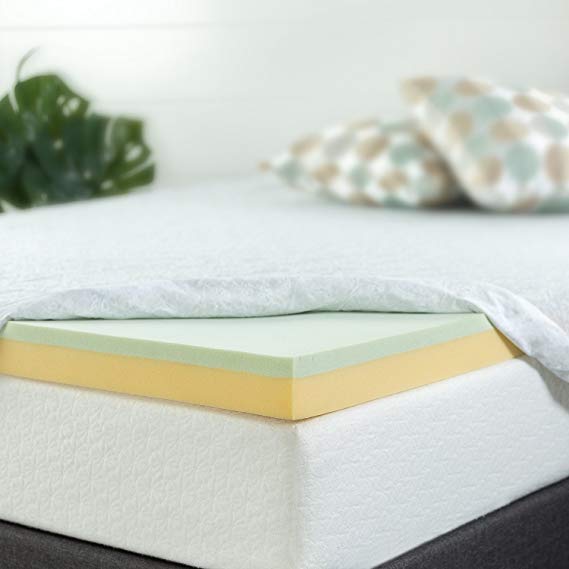 Zinus AZ-GTFT-300K 3 Inch Green Tea Memory Foam Mattress Topper, King