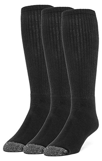 Galiva Men's Cotton Extra Soft Over the Calf Cushion Socks - 3 Pairs