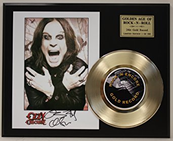 Ozzy Osbourne Gold Record Signature Series LTD Edition Display