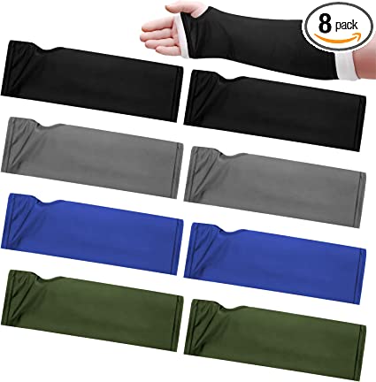 8 Pcs Arm Cast Cover Short Cast Covers Protector Arm Sling Sleeve Cast Decorations Removable and Washable Arm Wrist Elbow Protection Cover 11 Inch Length x 9-11 Inch Circumference (Mixed Colors)