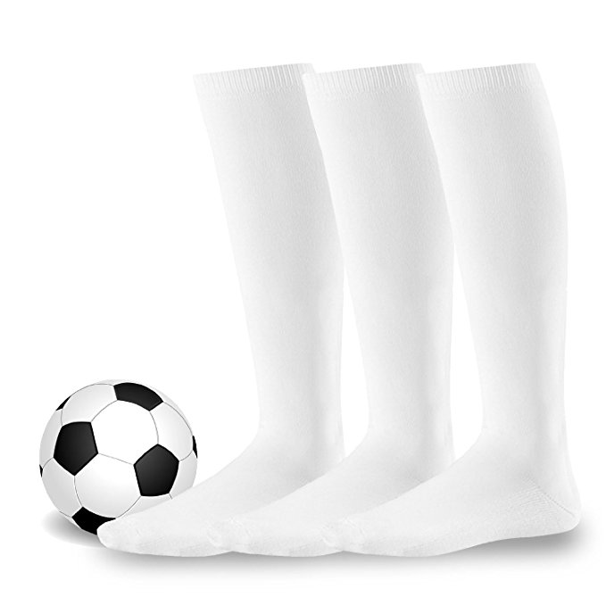 Soxnet Acrylic Unisex Soccer Sports Team Cushion Socks 3 Pack