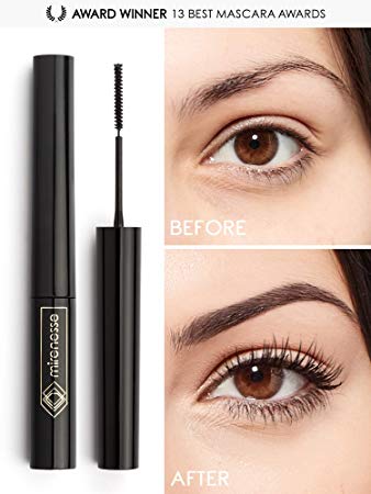 Mirenesse Cosmetics Lash Whip Secret Weapon 24hr Tightline Mascara with Micro Brush - Black. Unique brush tightlines even short, sparse, straight lashes from root to tip including bottom lashes.