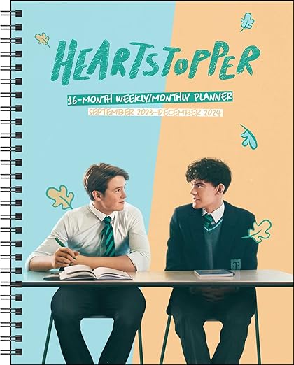Heartstopper 16-month 2023-2024 Weekly/Monthly Planner Calendar: With Bonus Stick