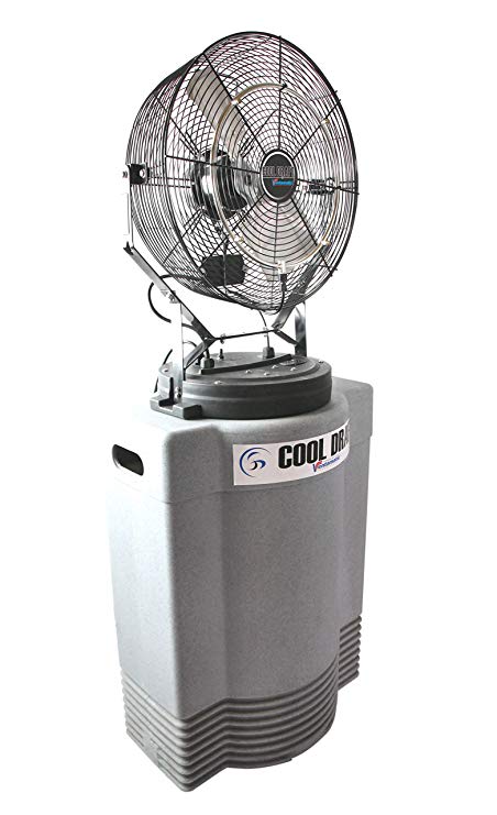 Ventamatic Premium Misting Fan w/Standalone Tank, Swamp Cooler for Commercial, Residential, Athletic (40 Gallon Mid Pressure)