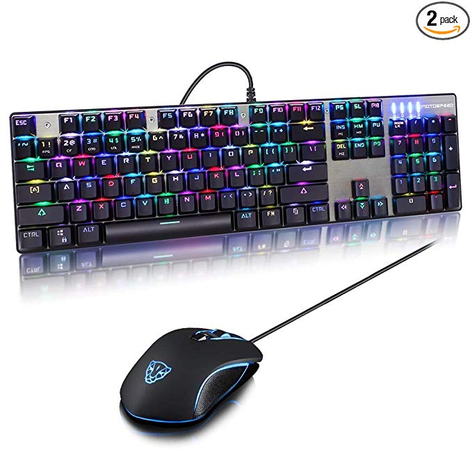 Motospeed CK888 RGB Mechanical Keyboard and Mouse Combo