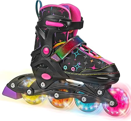 Stryde Adjustable Youth Inline Skates with Light Up Wheels