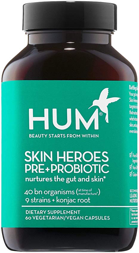 HUM Nutrition Skin Heroes Pre   Probiotic Clear Skin Supplement