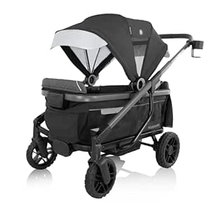 Evenflo Shyft Rideshare All-Terrain Performance Stroller Wagon (Sterling Black)