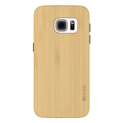 S7 Case,Galaxy S7 case,Slicoo® Wood Bamboo Slim Protective Case for Samsung Galaxy S7 (2016) - Bamboo