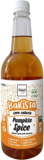 The Skinny Food Co Barista Zero Calorie Syrup, Pumpkin Spice, 1 - Pack