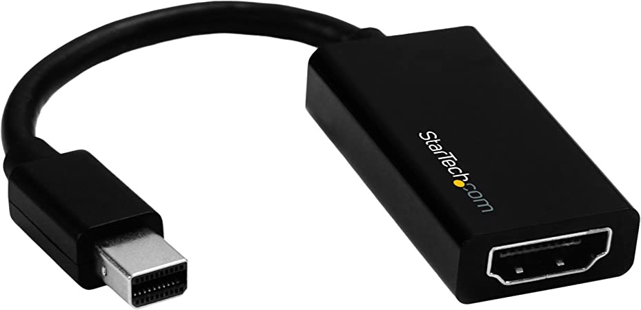 StarTech.com Mini DisplayPort to HDMI Adapter - 4K mDP to HDMI Converter - UHD 4K 60Hz (MDP2HD4K60S)