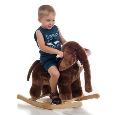 Happy TrailsT Plush Rocking Mo Mammoth with Sounds (80-88ELEPH) - by Trademark