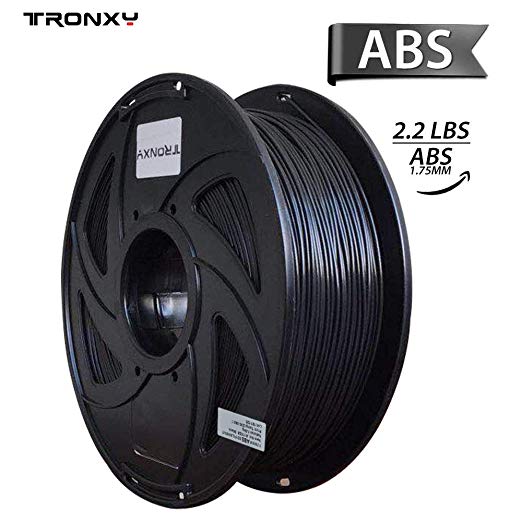 ABS 3D Printer Filament, Dimensional Accuracy  /- 0.03 mm, 1 kg Spool, 1.75 mm, Black