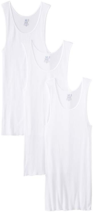 Fruit of the Loom Men'sBig Man White A-Shirt(Pack of 3)