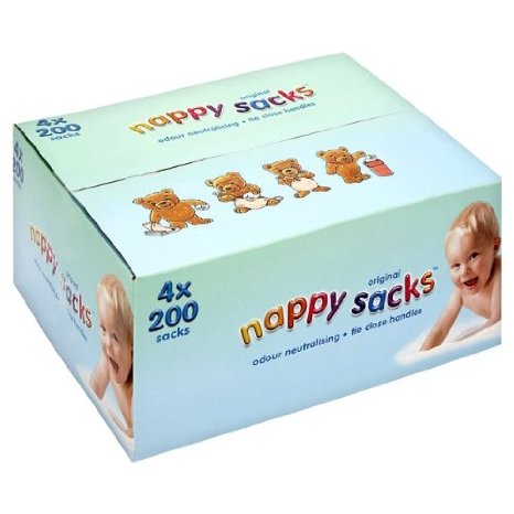 Nappy Sacks Jumbo Box - 4 x 200 pack (800 in total)