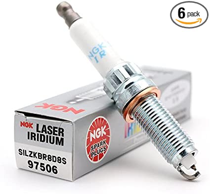 NGK Spark Plug SILZKBR8D8S 97506 Pack of 6