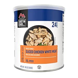 Mountain House Grilled Sliced Chicken #10 Can | Freeze Dried Survival & Emergency Food | 24 Servings